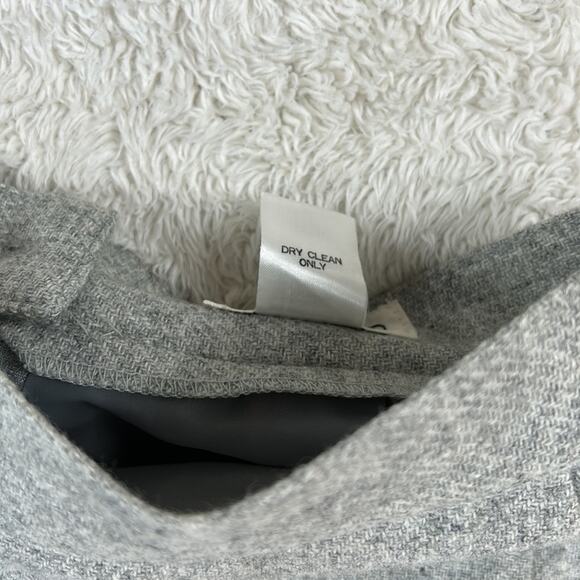 Vintage 80s Cristina's grey wool blend button slit pencil skirt, 7 or 8 - Picture 8 of 8